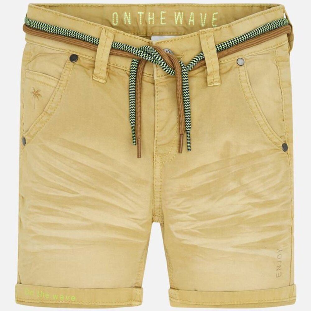 Mayoral Boys Khaki Adjustable Waist Shorts Size 4 or 5 NWT